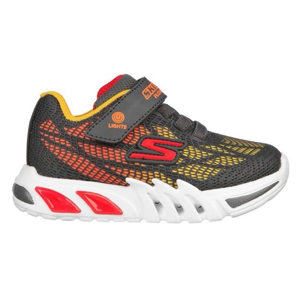 Size 7 Toddler Boys Skechers Kids Sneakers - Gray, Red, Yellow